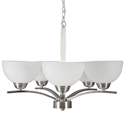 Yosemite 5-Light Chandelier - Satin Steel