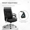 Vynxaria High Back Home Office Chair 360° Swivel Computer Desk Chair with Lumbar Back Support and Adjustable Height, Black - 4 of 4