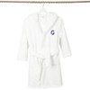 Personalized Linum Kids 100% Polyester SUPER PLUSH Double Brushed Hooded Bathrobe in Navy Bookman Font - 3 of 3