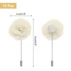 Unique Bargains Camellia Boutonnieres Pins for Formal Party Easy to Use Artificial Flowers 12pcs - 2 of 4