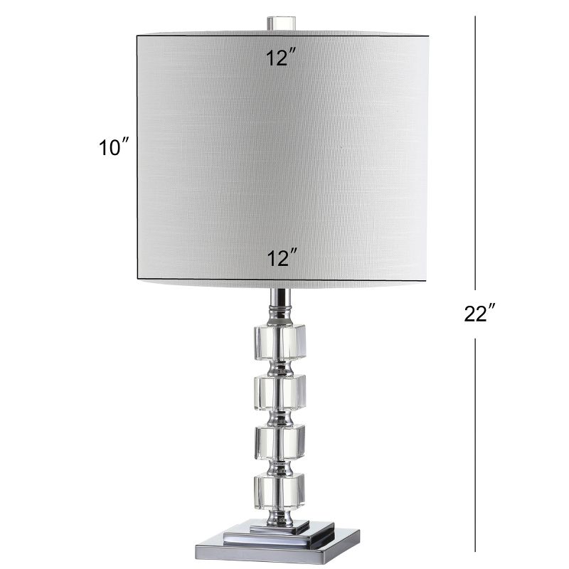 22&#34; (Set of 2) Barnard Crystal/Metal Table Lamp (Includes LED Light Bulb) Clear - JONATHAN Y, 5 of 6