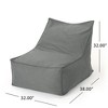 Grungis Bean Bag Chair,Beanbag Chair with Water Resistant Fabric,Lounge Sofa for Adults,Comfy Couch for Living Room Bedroom - 3 of 4