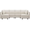 Belffin U-Shaped Modular Sectional – Storage Ottoman System & Pet-Resistant Velvet - 2 of 4