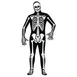Fun World Mens Skeleton Skin Suit Costume - One Size Fits Most - Black