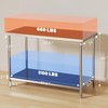 Stainless Steel Table, Heavy-Duty Metal Commercial Prep Table with Open Storage Racks for Restaurant Kitchens, Home, Hotels, Food Preparation - 2 of 4