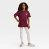 Girls' SmileyWorld 'Trust The Process' Oversized Short Sleeve Graphic T-Shirt - Red - 4 of 4
