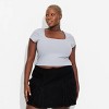 Women's Cap Sleeve Square Neck T-Shirt - Wild Fable™ - 2 of 3
