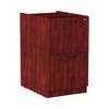 Alera Alera Valencia Series Full Pedestal File, Left or Right, 2 Legal/Letter-Size File Drawers, Mahogany, 15.63" x 20.5" x 28.5" - image 2 of 4