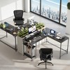 GALAXHERO 55 Inch L-Shaped Gaming Desk with Power Outlets & LED Lights, Corner Desk with Hook, Convertible Office Desk for Bedroom - 4 of 4