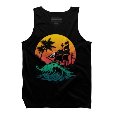 Men's Design By Humans Welcome summer from pirates By NLKart Tank Top