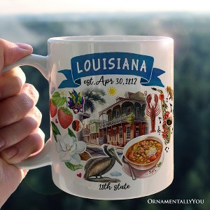 Artistic Louisiana State Themes and Landmarks Mug (Non-Custom Only)| OrnamentallyYou - 1 of 4