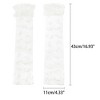 INSPIRE CHIC Women's Long Polka Point Bowknot Lace Pleated Fingerness Arm Sleeves Gloves 1 Pair - 2 of 4