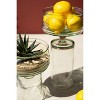 Reversible Glass Compotes with Bases, Handblown Recycled Green Glass Display Pieces, Set of Two by Kalalou - 2 of 4