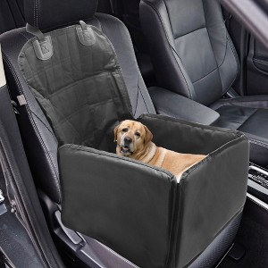 Unique Bargains Fully Enclosed Dog Car Seat Cover for Back Seat 1 Pc - 1 of 4