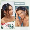 Unique Bargains Women's Polka Dots Wide Bow Headbands - 2 of 4