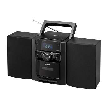 JENSEN CD-785 Portable Stereo Bluetooth CD Music System with Cassette and Digital AM/FM Radio