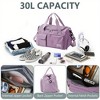 Luupatchy Carry On Weekender Backpack With Shoe Compartment, For Travel, Gym，Fishing, Travel Duffle Bag For Women, Men - 4 of 4