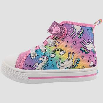 Rainbow Daze Toddler Shoes,HI Top Sneaker Slip On