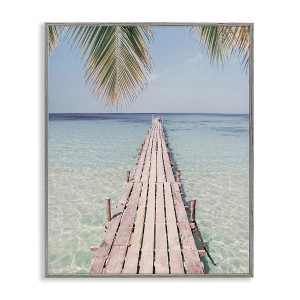 Stupell Industries Tropical Dock on Beach, 11" x 14" - 1 of 4
