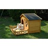 Akoasm 48 Inch Wooden Dog House With Anti-Resistant Asphalt Roof & Porch,Indoor & Outdoor For All Sizes-Nature - 4 of 4