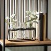 Sullivans 9.25" Bottle Vase Trio On Metal Base, Glass - 3 of 4
