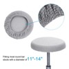 Unique Bargains Round Washable Elastic Bar Seat Cover for Dia 11"-16" Chair 3 Pcs - 3 of 4