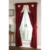 Kate Aurora Satin Semi Sheer Complete 5 Piece Window in a Bag Attached Curtain Set - 3 of 4