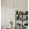 Elegant Lighting Elise 17 inch pendant in chrome - 2 of 4