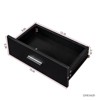 SEVOBAL Dressers Hair Vanity Desk with Cabinet and Multi Layer Storage for Bedroom or Salon, Black, 39.76"*13.19"*66.93" - 3 of 4