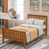 Twin Wood Platform Bed with Headboard and Footboard-ModernLuxe - 3 of 4