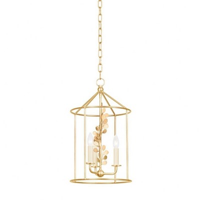Troy Lighting Adrienne 3 - Light Pendant in  Vintage Gold Leaf