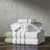 Isla Jade Oversized Cotton Stripe Beach Towel Stone Blue/Clay - 4 of 4