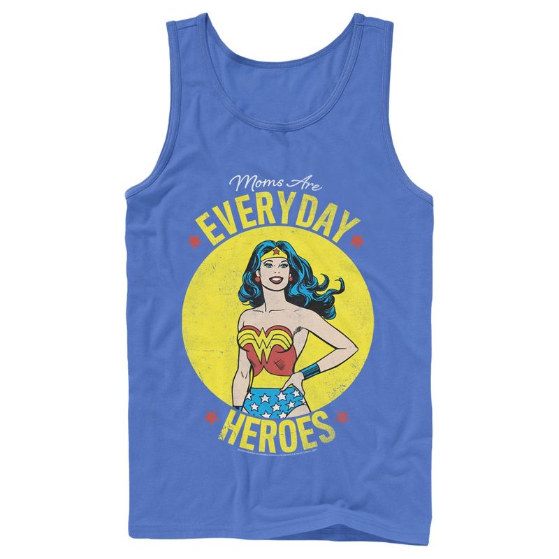 Men's Wonder Woman Moms Are Everyday Heroes Tank Top, 1 of 5