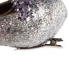 Northlight Glitter Bird with Clip and Feather Tail Christmas Ornament - 8" - Silver - 4 of 4
