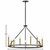 Lark Lazlo 9 - Light Chandelier in  Black/Lacquered Brass - 2 of 4