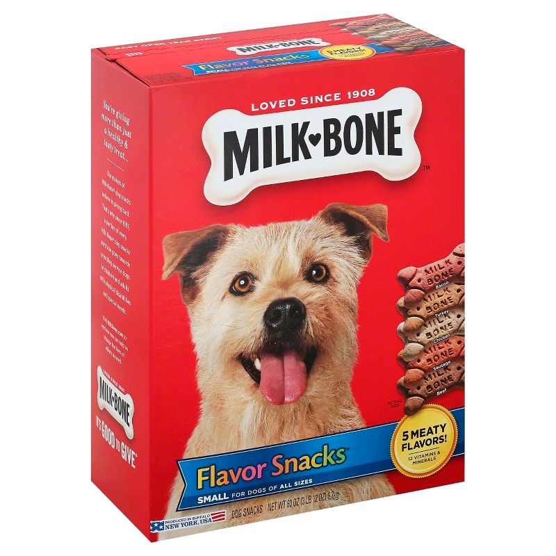 Milk-Bone Biscuits with Bacon, Chicken, Beef, Turkey and sausage Flavor Dog Treats, 1 of 6