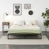 Homhougo 10 Inch Metal Platform Full Size Bed Frame Low Profile with Sturdy Steel Slats Support Black - 3 of 4