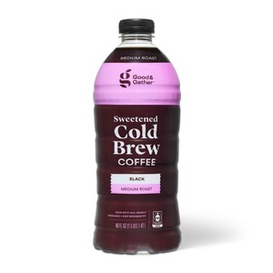 Cold Brew Coffee Black Sweetened - 48 fl oz - Good & Gather™ - 1 of 4