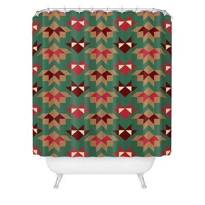 Gabriela Fuente Astra Shower Curtain Green - Deny Designs