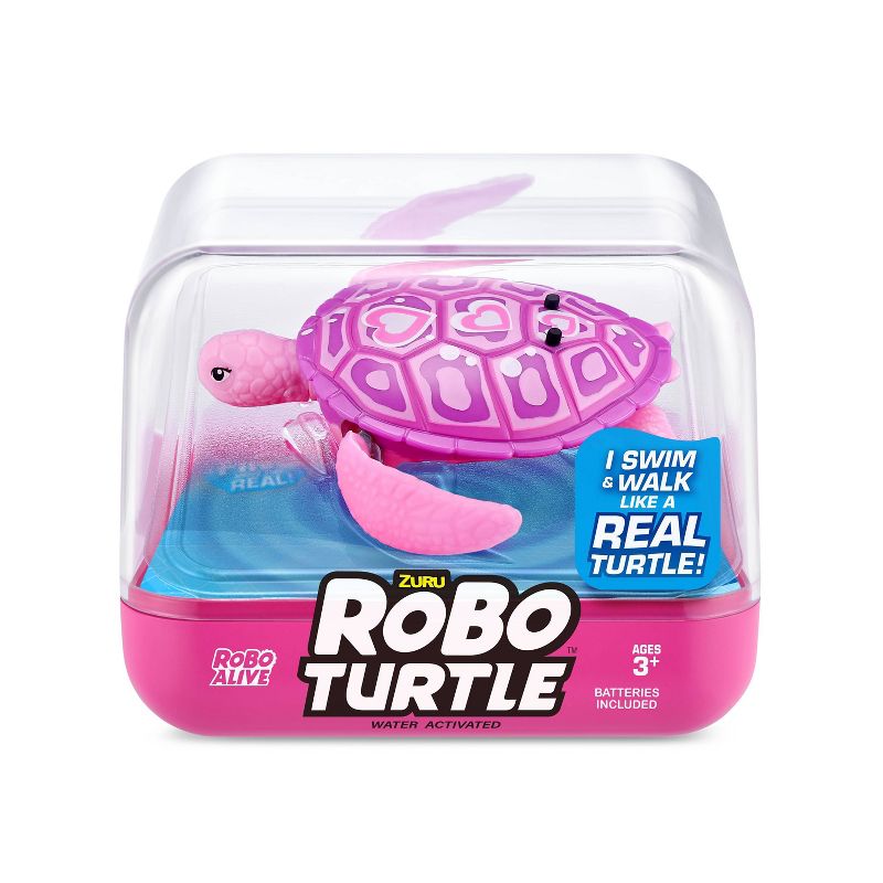 Robo Turtle Robotic Swimming Turtle Pet Toy - Pink by ZURU, 1 of 9