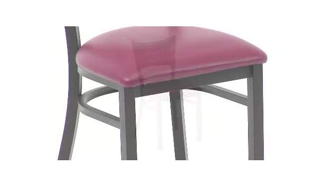 Flash Furniture Black Coffee Back Metal Restaurant Chair, 2 of 12, play video