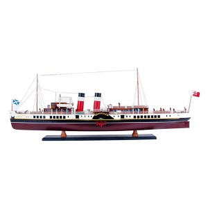 Old Modern Handicrafts PS Waverley Ship Model – Medium, Handcrafted Wood, 29.9" Paddle Steamer Replica - 1 of 4