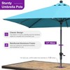 PURPLE LEAF Patio Umbrella Outdoor Table Umbrella Aluminum Frame Market Umbrella Sun Umbrella with 8 Sturdy Ribs - 3 of 4