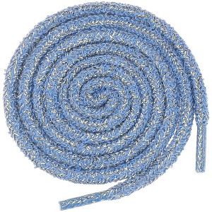 INSPIRE CHIC Round Colorful Gold Wire Bling Fashion Shoelaces for Sneakers 2 Pairs - 1 of 4