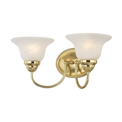 Livex Lighting Edgemont 2 - Light Vanity in  Polished Brass
