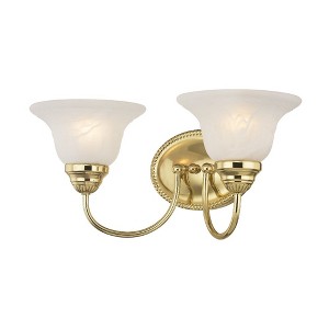 Livex Lighting Edgemont 2 - Light Vanity in  Polished Brass - 1 of 2