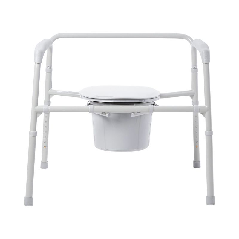 McKesson Folding Bariatric Commode Chair, 650 lbs Capacity, 1 Count, 2 of 4