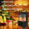 SEVOBAL Indoor Fireplaces Electric Fireplace Heater for Indoor Use, 1500W Space Heater Fireplace, Portable Fireplace Heater, Black, 16.4"*11.11"*7" - 3 of 4