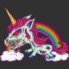 Men's Design By Humans Zombie Rainbow Unicorn By Dzuu Tank Top - 2 of 3