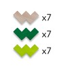 HABA 3D Wooden Blocks Viridis - 21 Piece Natural and Green Toned Beech Wood Building Set (Made in Germany) - 4 of 4